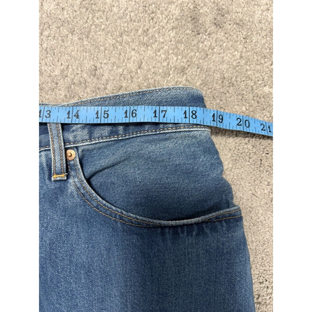 Levi's Premium 517 Sta-Prest Bootcut Jeans Men 38x30 Blue Denim NWT Big E Crease - Picture 5 of 10